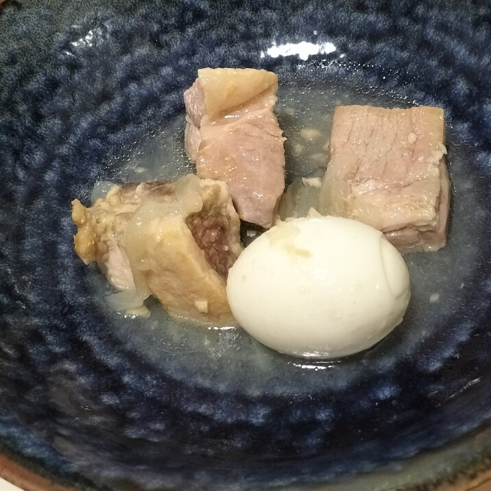 炊飯器で簡単作り置き♪肩ロースで塩豚チャーシュー卵
